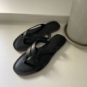 Black Madewell Leather Sandals Size 8
